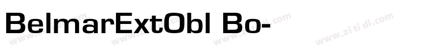 BelmarExtObl Bo字体转换